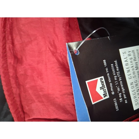 Vintage 90s Marlboro Gear '99 Nylon Windbreaker Track Suit L Brand New With Tags - Picture 12 of 12